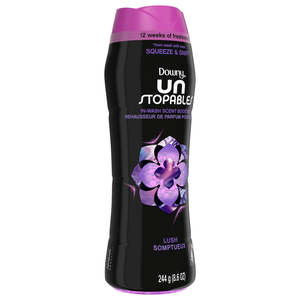 slide 2 of 5, Downy Unstopables In-wash Scent Booster Beads Lush Scent, 8.6 oz