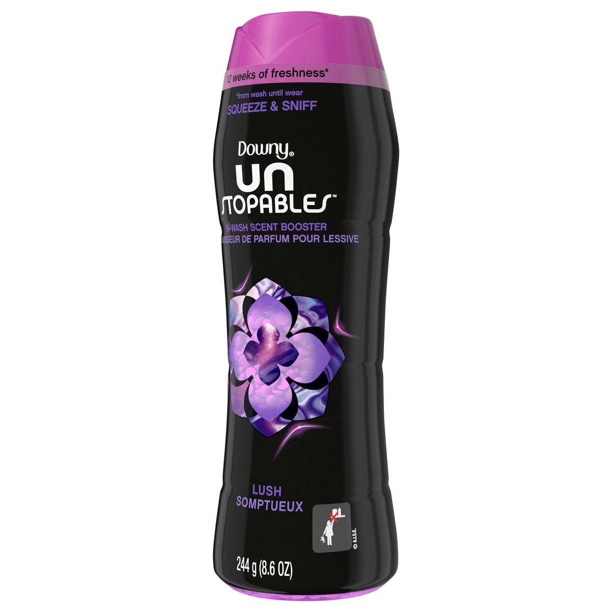 slide 3 of 5, Downy Unstopables In-wash Scent Booster Beads Lush Scent, 8.6 oz