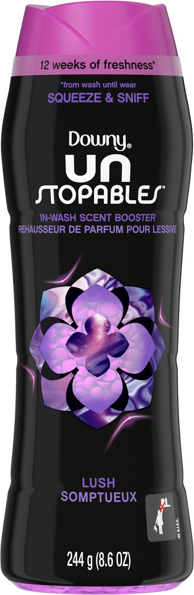 slide 5 of 5, Downy Unstopables In-wash Scent Booster Beads Lush Scent, 8.6 oz