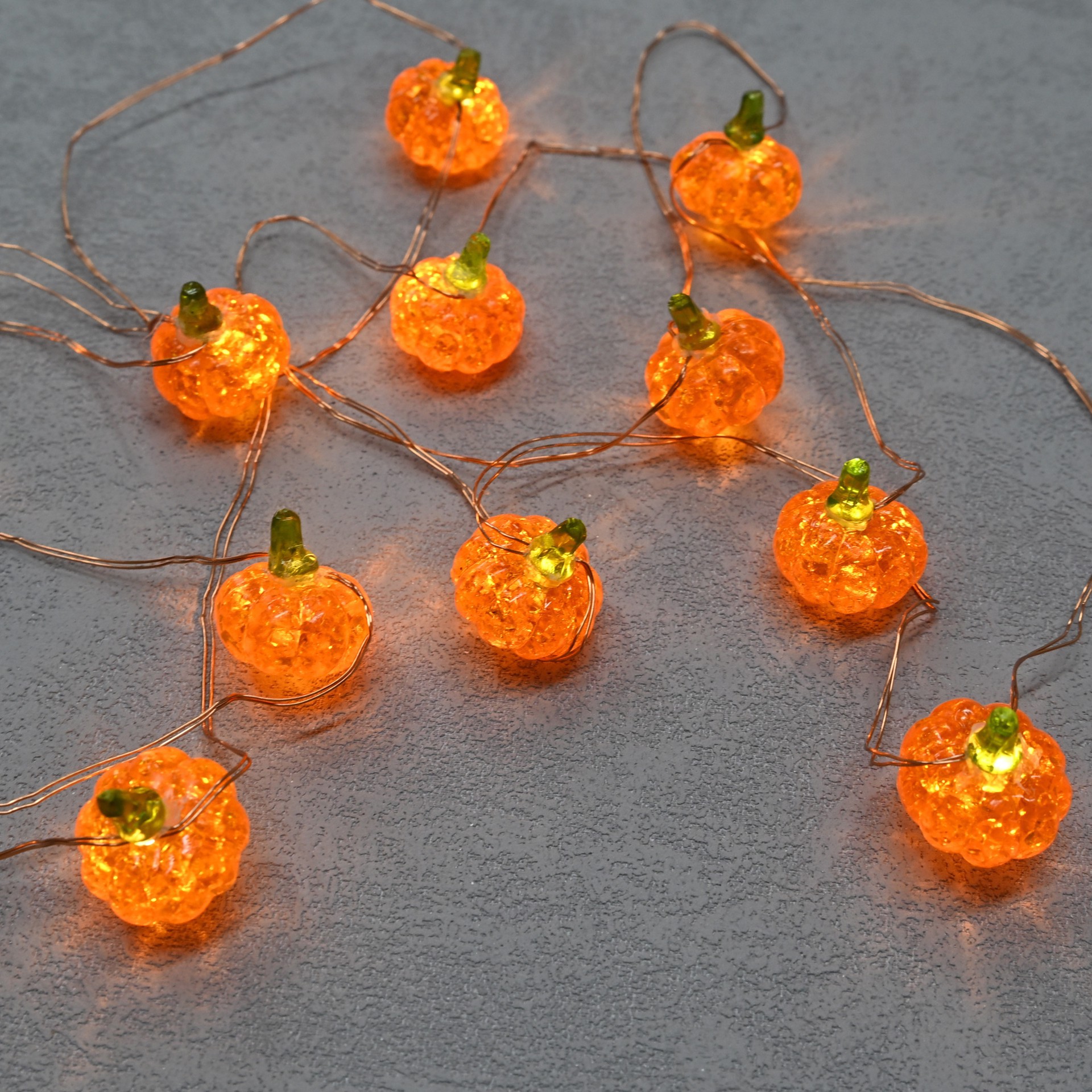 slide 4 of 4, 12ct. Warm White Led Pumpkin Icon String Lights By Ashland, 12 ct