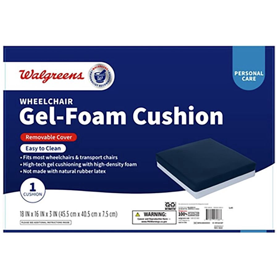 slide 1 of 2, Walgreens Gel Foam Cushion, 18x16x3 inch