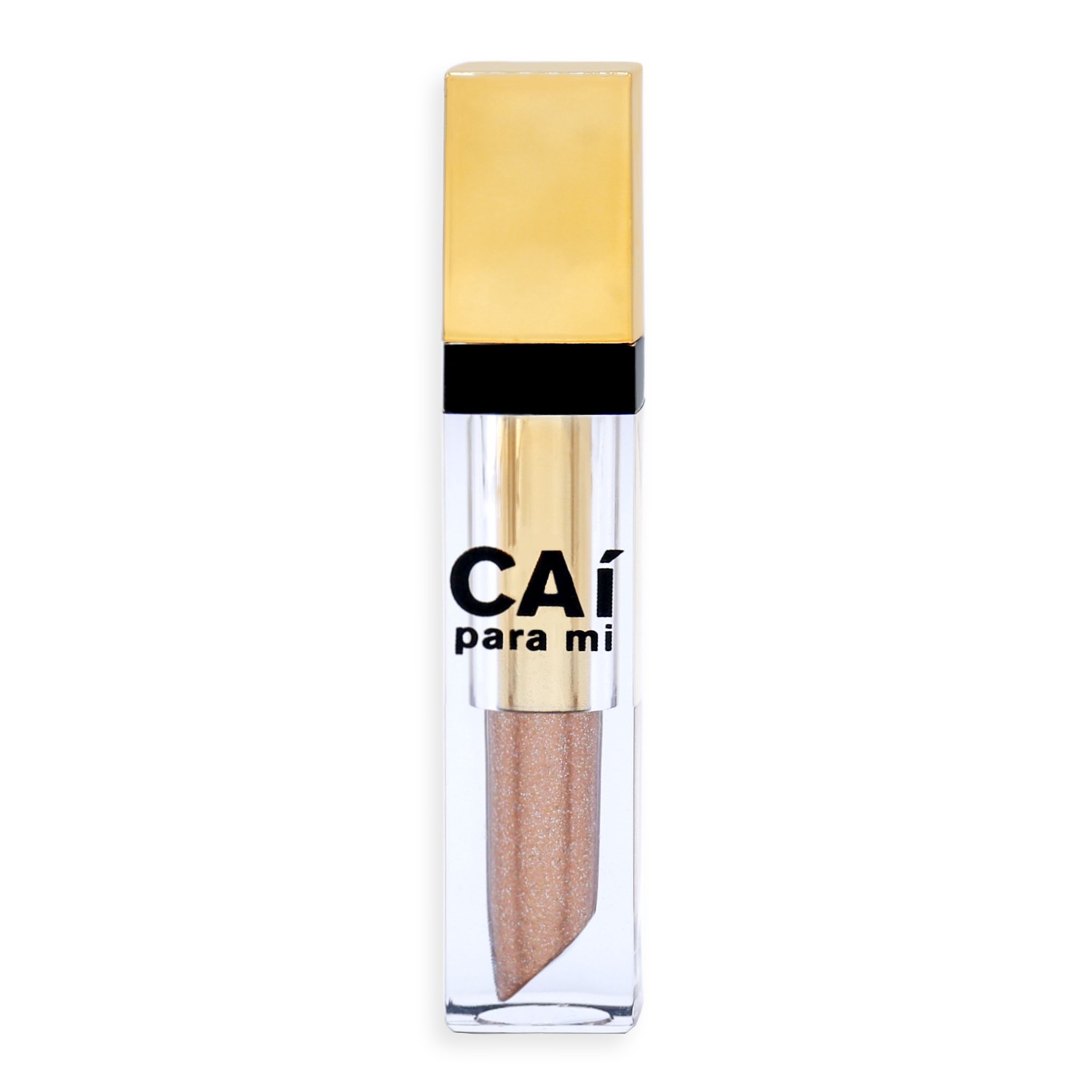 slide 1 of 2, CAI Para Mi Shimmer Lip Lacquer, Gold Rush, 0.2 oz