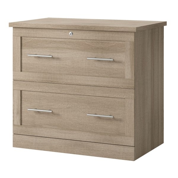 slide 1 of 8, Realspace 2-Drawer 30''W Lateral File Cabinet, Spring Oak, 1 ct