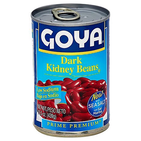 slide 1 of 1, Goya Prime Premium Beans Kidney Dark Low Sodium Can - 15.5 Oz, 15.5 oz