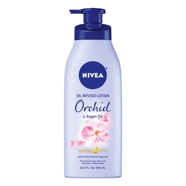 slide 1 of 7, Nivea Oil Infused Lotion Orchid & Argan Oil, 16.9 fl oz