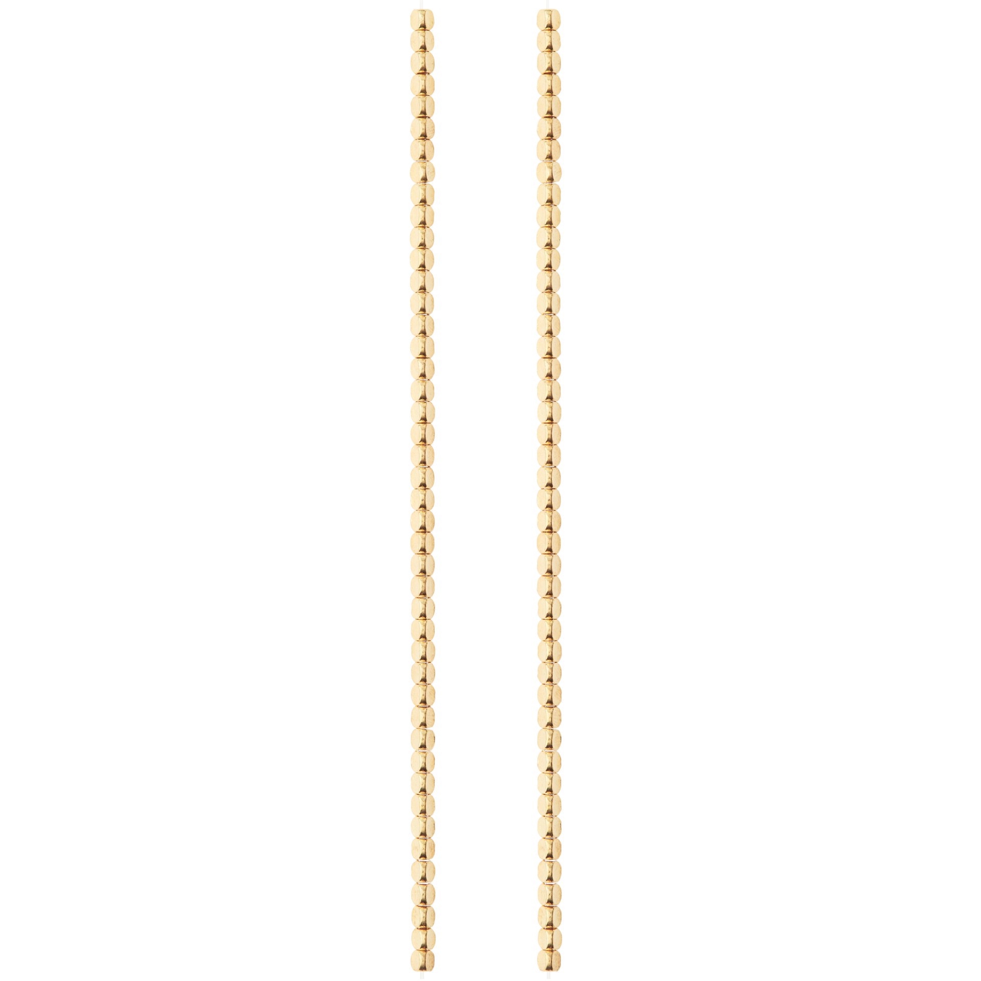 slide 2 of 3, Gold Metal Irregular Shape Beads, 3mm By Bead Landing, 3 mm