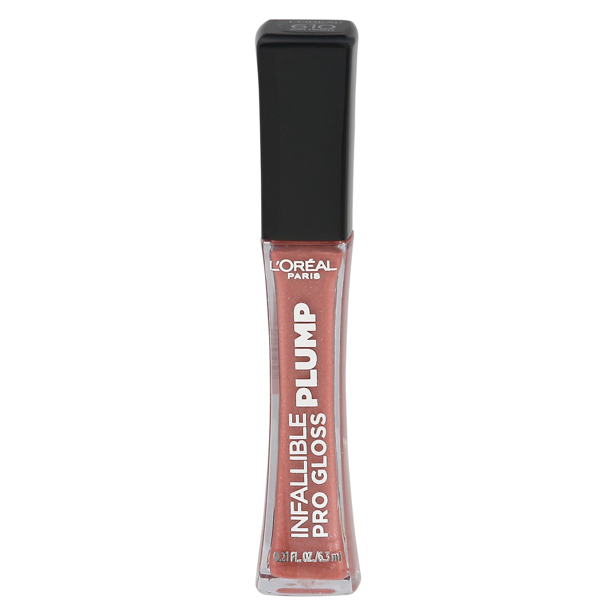 slide 1 of 1, L'Oréal L'Oreal Paris Infallible Pro Gloss Plump Lip Gloss with Hyaluronic Acid, Nude Twinkle, 0.21 oz