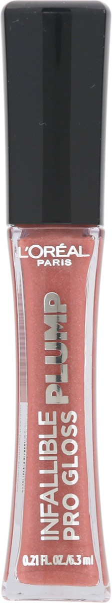 slide 1 of 1, L'Oréal L'Oreal Paris Infallible Pro Gloss Plump Lip Gloss with Hyaluronic Acid, Nude Twinkle, 0.21 oz