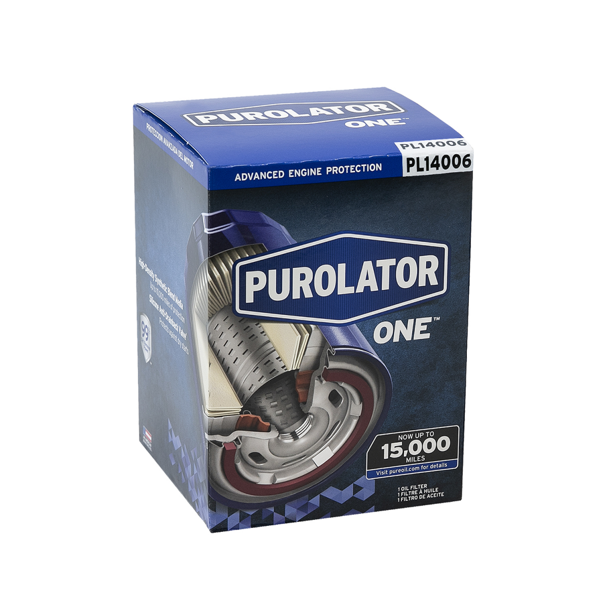 slide 1 of 2, Purolator PL14006 PurolatorONE Advanced Engine Protection Oil Filter, 1 ct