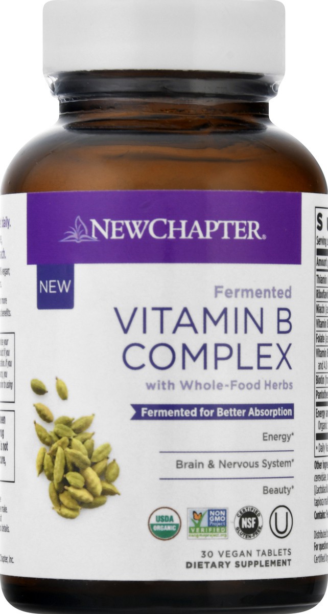 slide 8 of 12, New Chapter Fermented Vitamin B Complex, Tablets, 30 ct