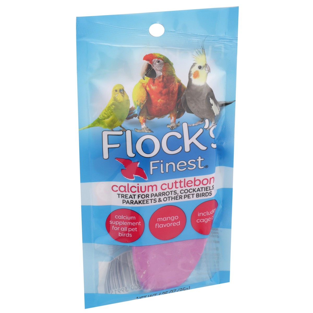 slide 8 of 11, Flock's Finest Mango Flavored Calcium Cuttlebone, 1.25 oz