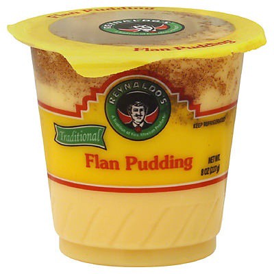 slide 1 of 1, Reynaldo's traditional flan pudding, 8 oz