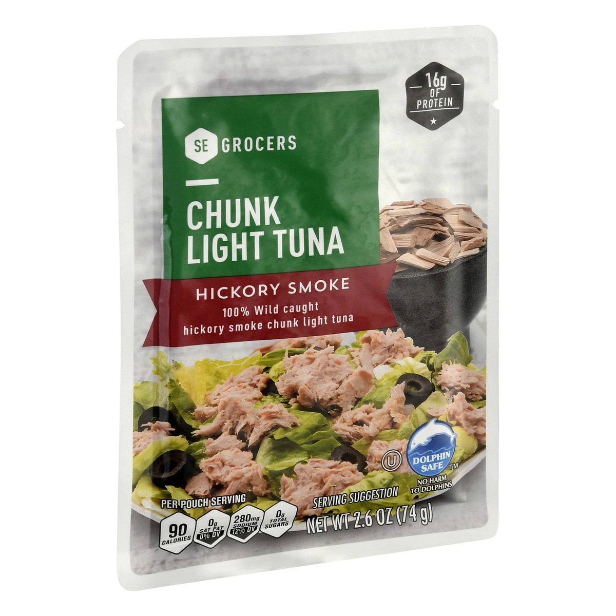 slide 5 of 9, Se Grocers Cl Pch Tuna Hick Smk, 2.6 oz