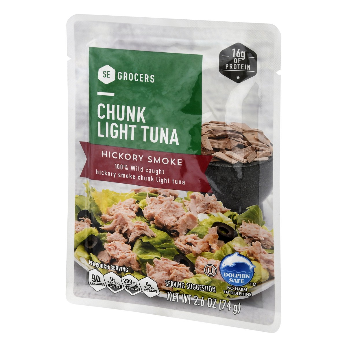 slide 6 of 9, Se Grocers Cl Pch Tuna Hick Smk, 2.6 oz