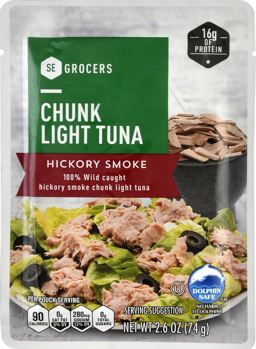 slide 7 of 9, Se Grocers Cl Pch Tuna Hick Smk, 2.6 oz