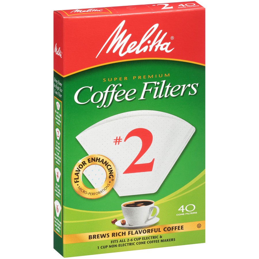 slide 6 of 13, Melitta No. 2 Coffee Filters - 40 ct, 40 ct