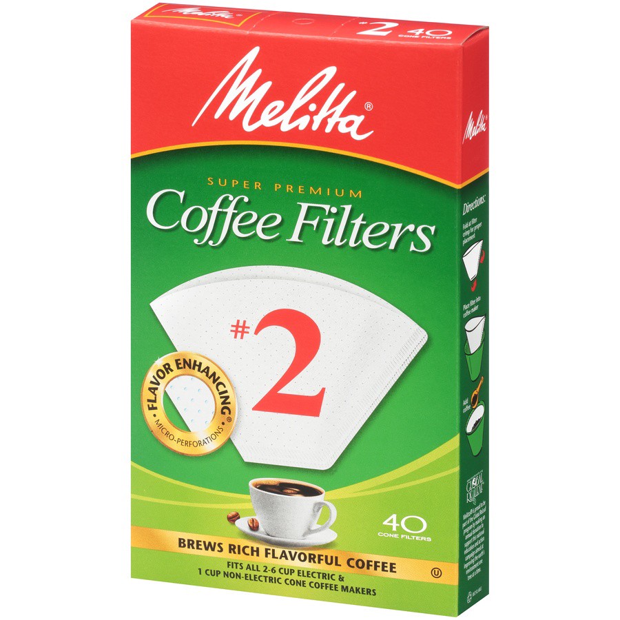 slide 2 of 13, Melitta No. 2 Coffee Filters - 40 ct, 40 ct