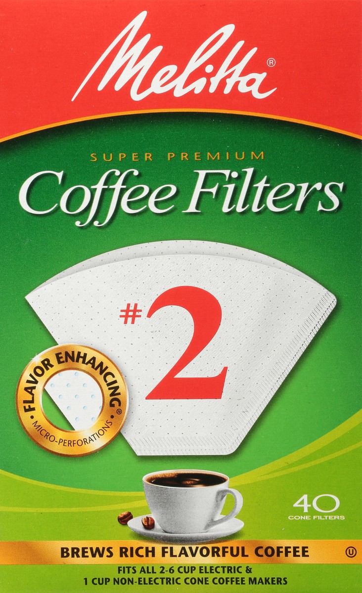 slide 8 of 13, Melitta No. 2 Coffee Filters - 40 ct, 40 ct