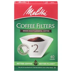 Melitta No. 2 Coffee Filters - 40 ct