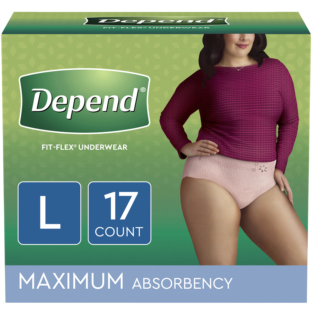 slide 1 of 1, Depend For Women Soft Underwear Large, 16 ct