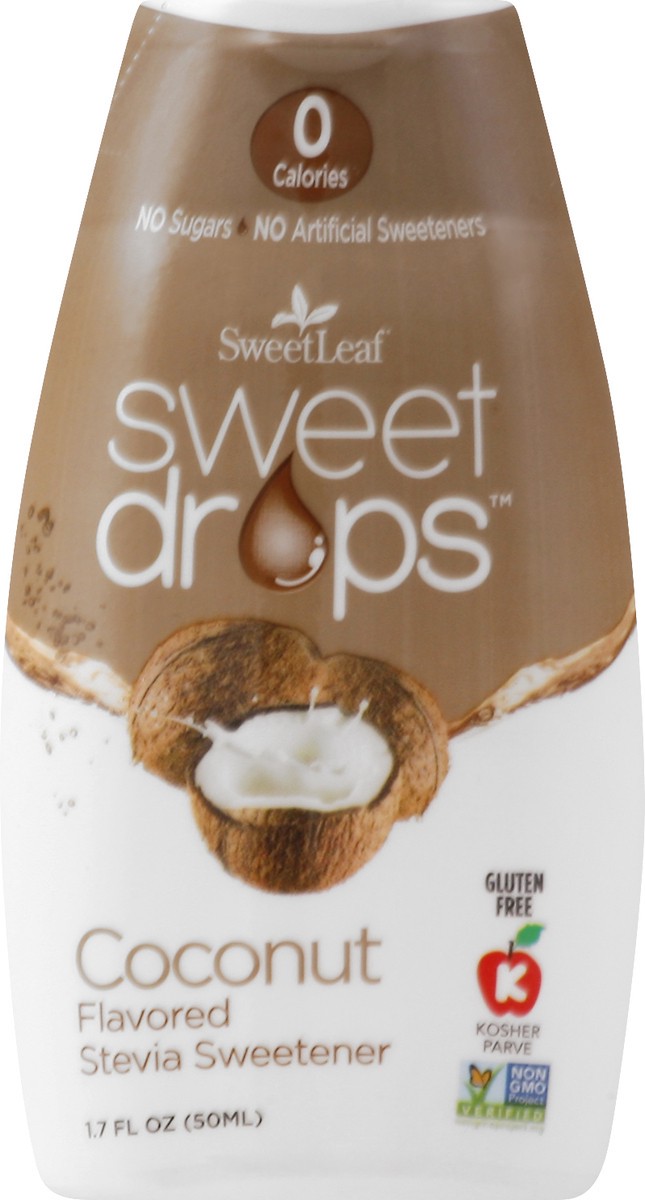 slide 2 of 10, Sweet Drops Coconut Flavored Stevia Sweetener 1.7 fl oz, 1.7 oz