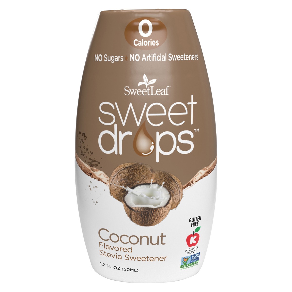 slide 1 of 1, SweetLeaf Sweet Drops Coconut Stevia Sweetener, 1.7 oz