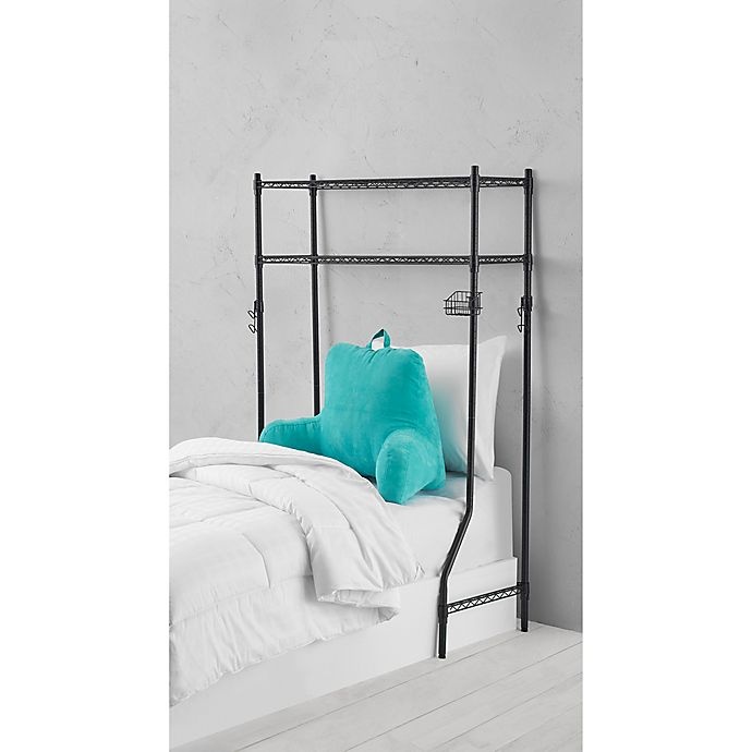 slide 2 of 3, Equip Your Space 2-Tier Dorm Space Saver - Black, 1 ct