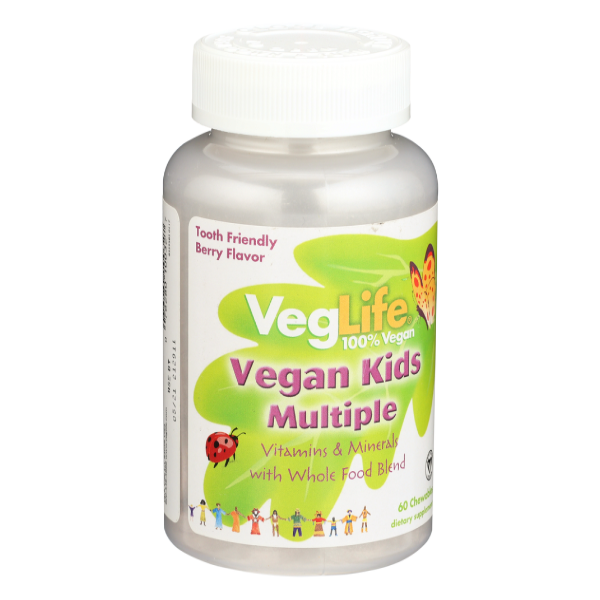 slide 1 of 1, Veg Life Kids Multi Vegan 60tab, 60 ct