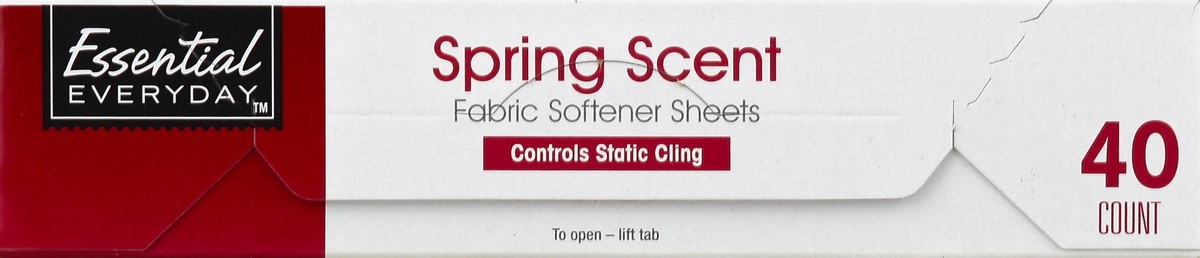 slide 4 of 6, Essential Everyday Spring Fabric Softener Sheet, 40 ct