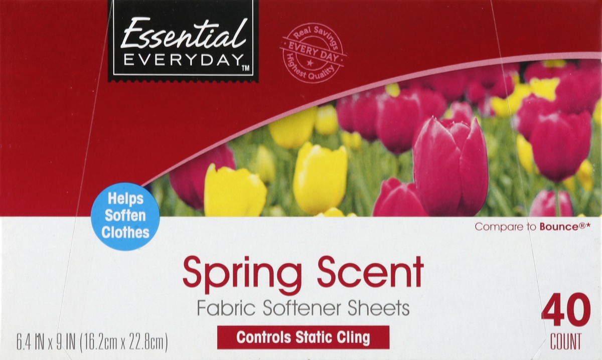 slide 2 of 6, Essential Everyday Spring Fabric Softener Sheet, 40 ct