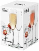 slide 1 of 1, Libbey Midtown Champagne Flute Glass - Clear, 4 ct