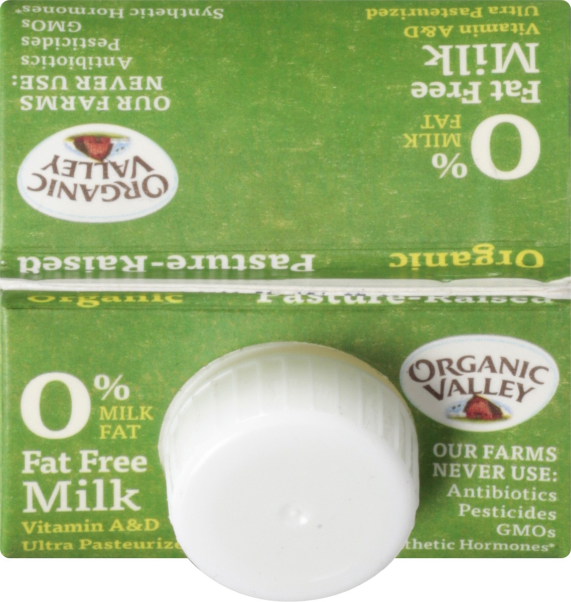 slide 8 of 9, Organic Valley Fat Free Milk 1 qt, 1 qt