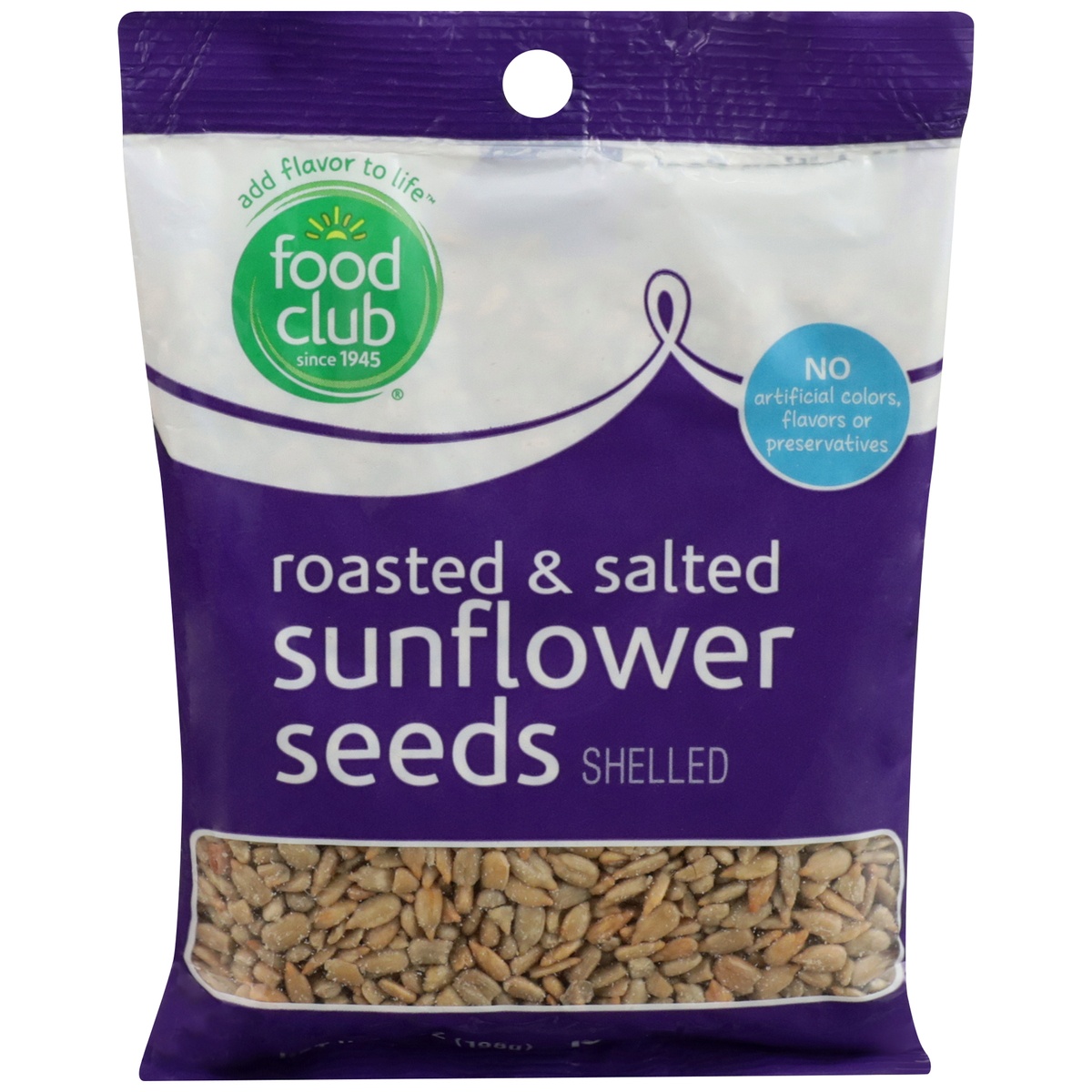 slide 1 of 10, Food Club Roasted & Salted Shelled Sunflower Seeds, 7 oz