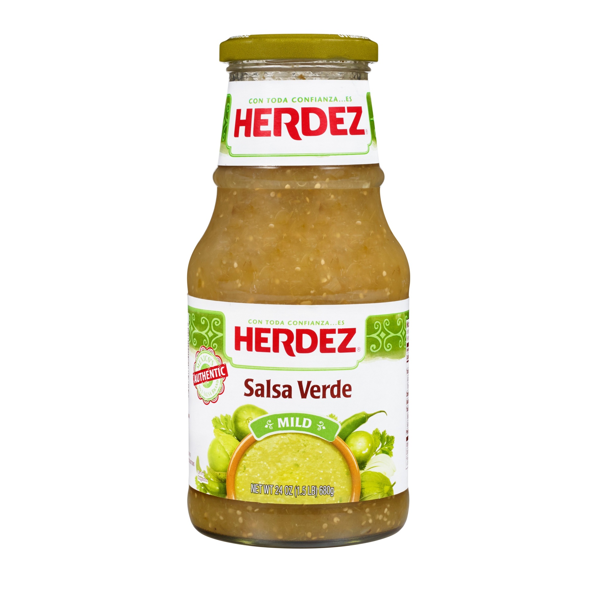 slide 1 of 1, Herdez Salsa Verde 24 oz, 24 oz