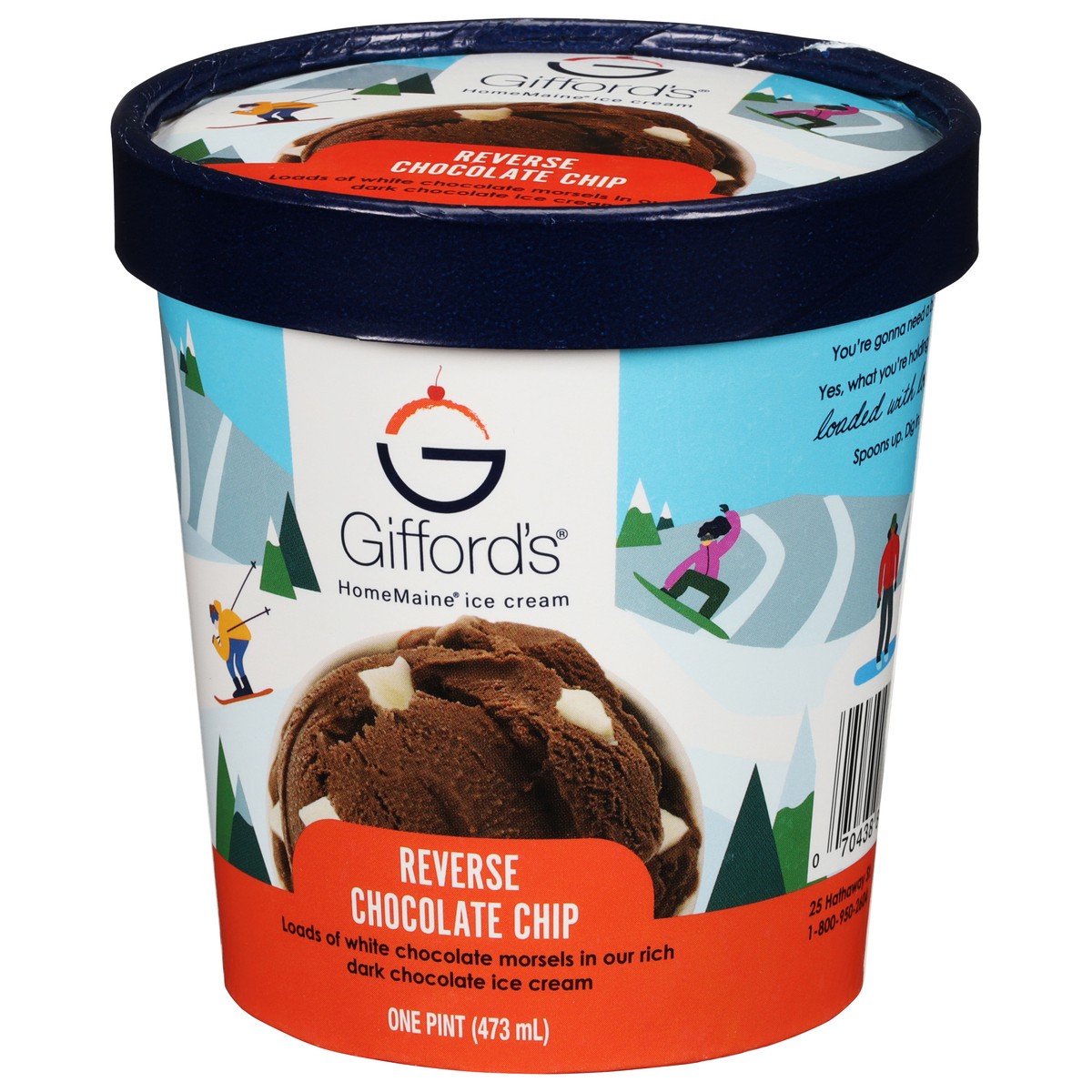 slide 3 of 13, Gifford's HomeMaine Reverse Chocolate Chip Ice Cream 1 pt, 1 pint