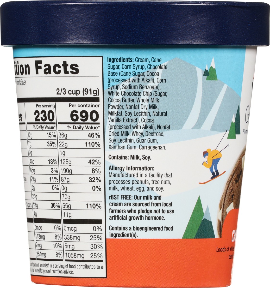 slide 9 of 13, Gifford's HomeMaine Reverse Chocolate Chip Ice Cream 1 pt, 1 pint