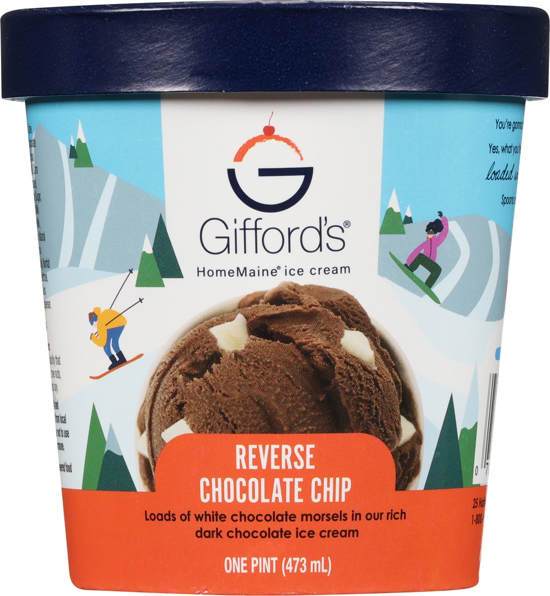 slide 11 of 13, Gifford's HomeMaine Reverse Chocolate Chip Ice Cream 1 pt, 1 pint