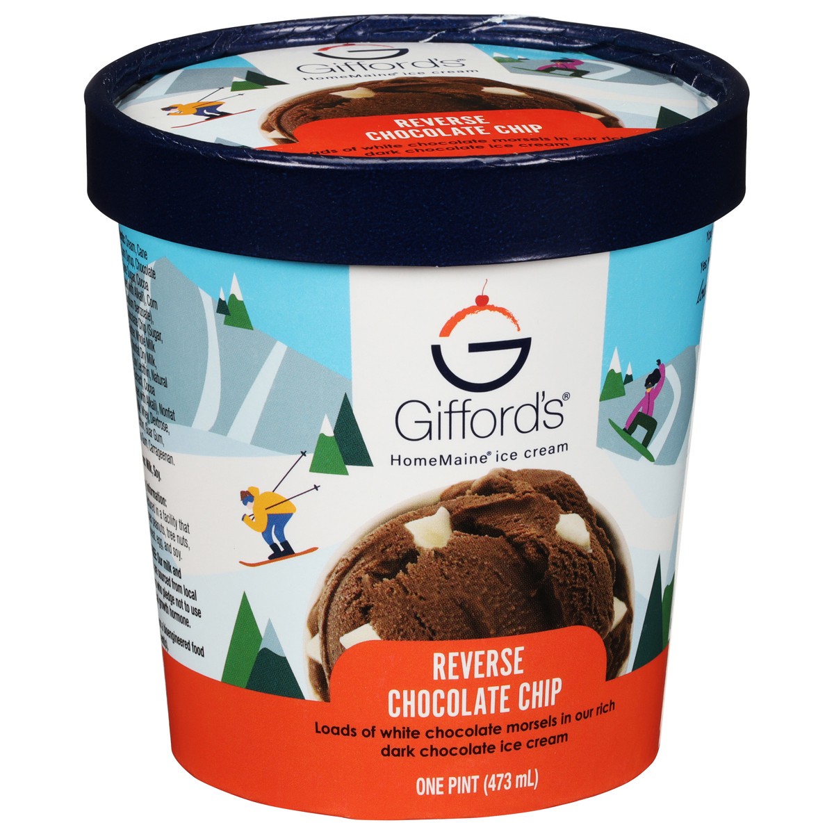 slide 5 of 13, Gifford's HomeMaine Reverse Chocolate Chip Ice Cream 1 pt, 1 pint