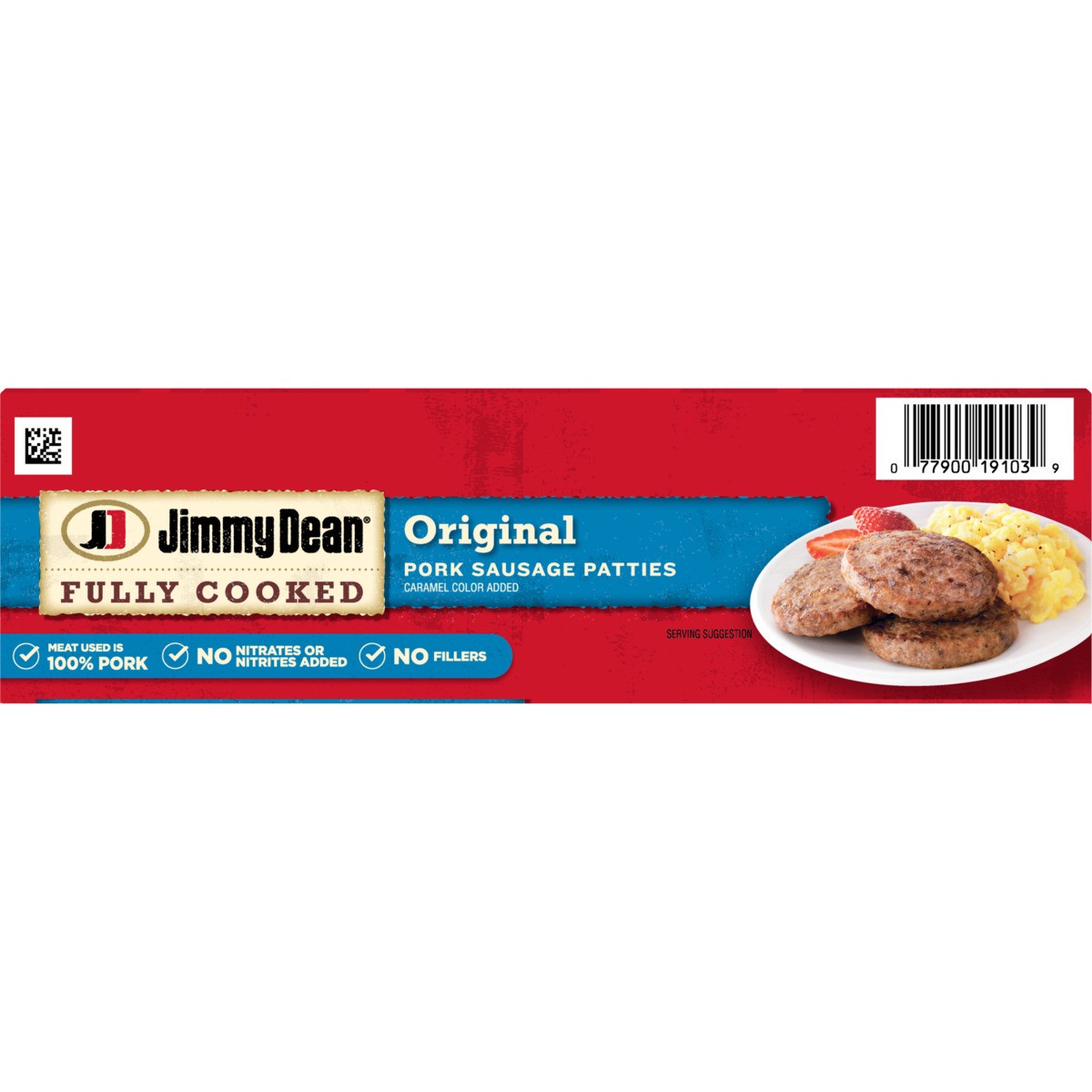 slide 12 of 13, Jimmy Dean Fully Cooked Original Pork Breakfast Sausage Patties, 24 Count, 850.49 g