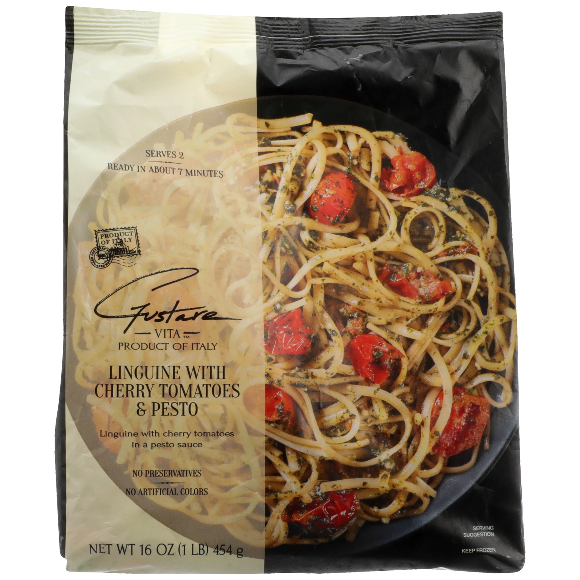 slide 1 of 6, Gustare Vita Linguine with Cherry Tomatoes & Pesto, 16 oz