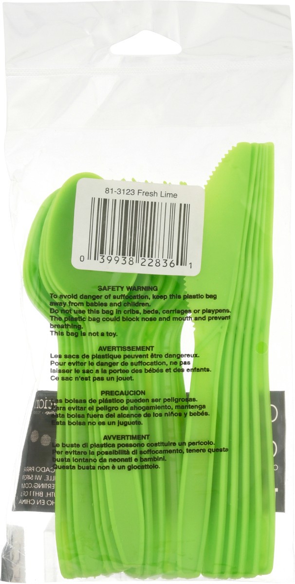 slide 6 of 9, Celebrations Fresh Lime Cutlery 18 ea, 18 ct
