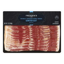 Frederiks By Meijer Bacon Double Smoked Center Cut 12 Oz