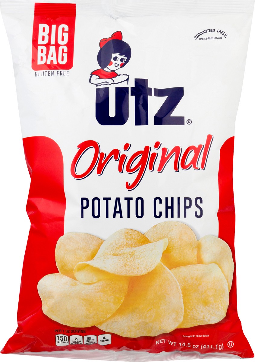 slide 6 of 9, Utz Big Bag Original Potato Chips 14.5 oz, 14.5 oz