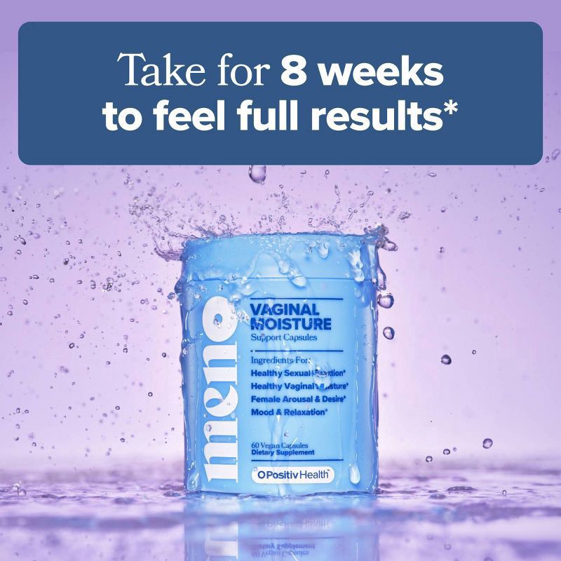 slide 3 of 7, O Positiv Health MENO Vaginal Moisture Capsules for Hormone-Free Vaginal Wetness, Mood, and Relaxation, 60 Ct, 60 ct