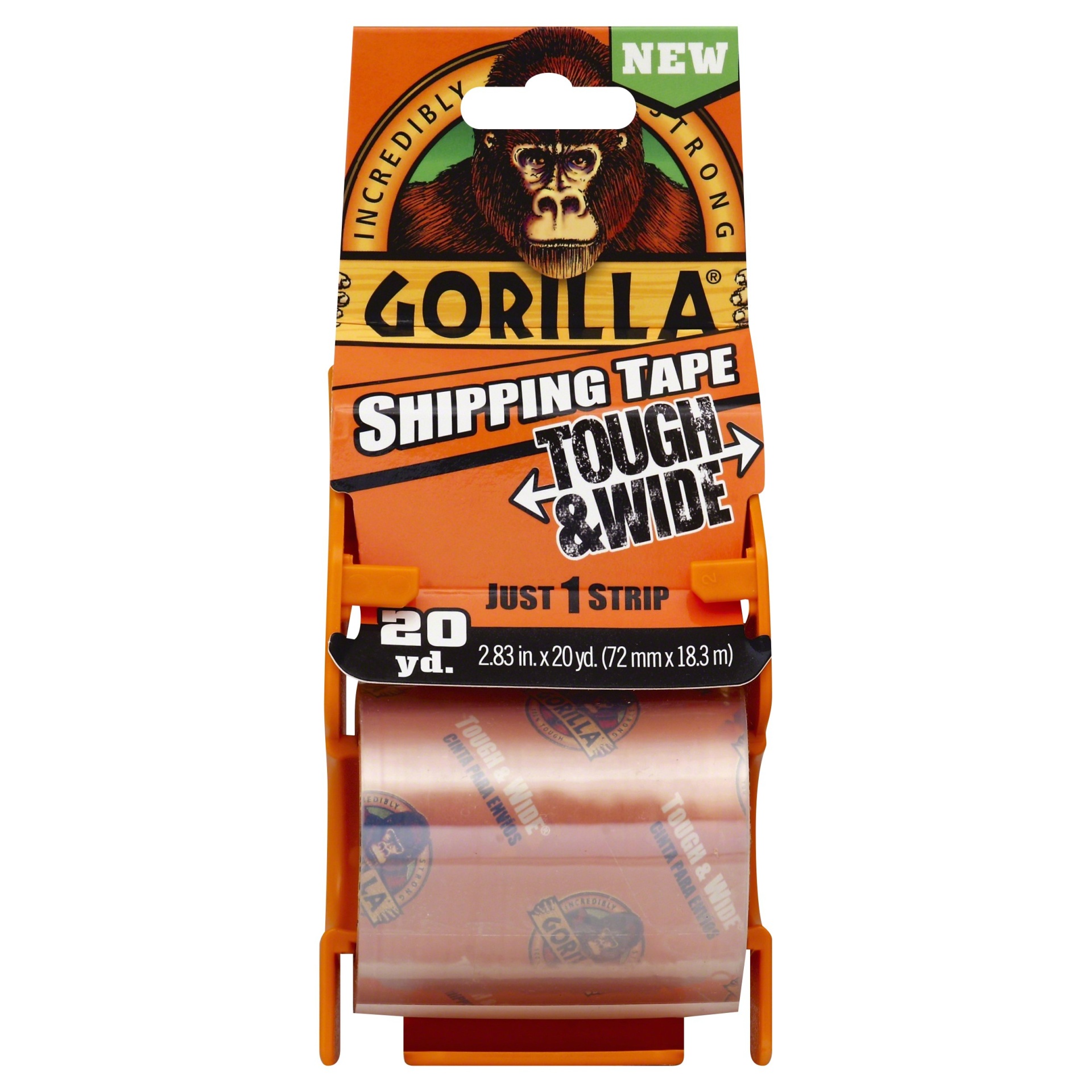 slide 1 of 4, Gorilla Shipping Tape, Tough & Wide, 1 Each, 1 ct