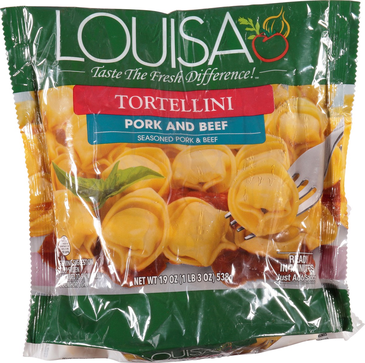 slide 1 of 1, Louisa Pork and Beef Tortellini 19 oz Bag, 19 oz