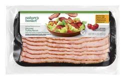 Nature's Basket Uncured Turkey Bacon, Natural, Hardwood Smoked