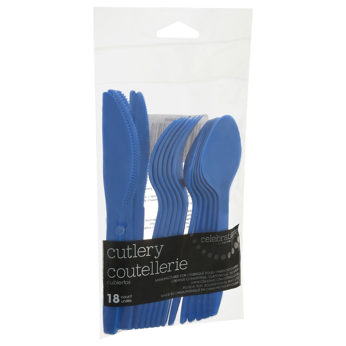 slide 3 of 11, Celebrations Cobalt Cutlery 18 ea, 18 ct