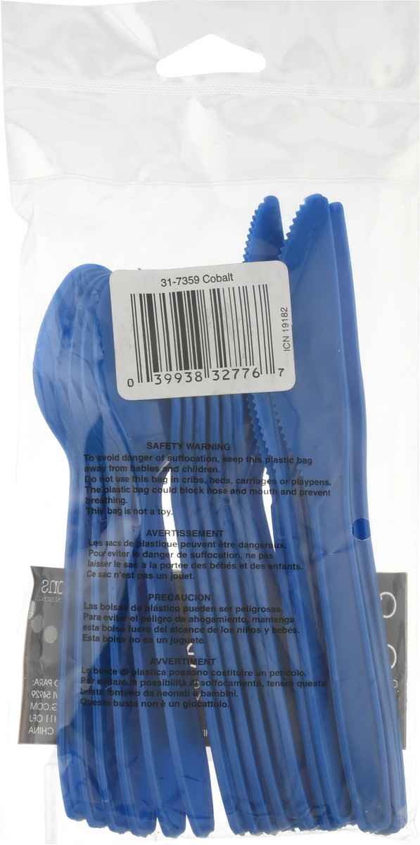 slide 5 of 11, Celebrations Cobalt Cutlery 18 ea, 18 ct