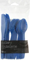 Celebrations Cobalt Cutlery 18 ea